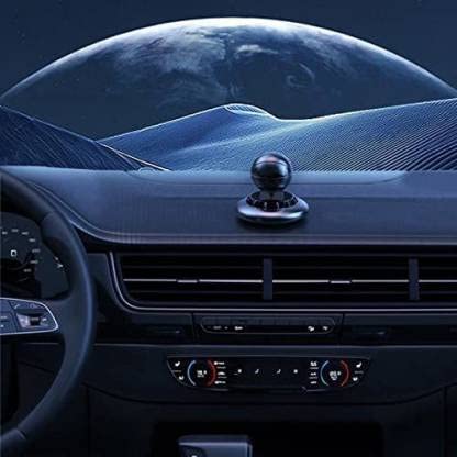 Basketball Shaped Car Air Freshener, Solar Powered Rotating Alloy Diffuser.