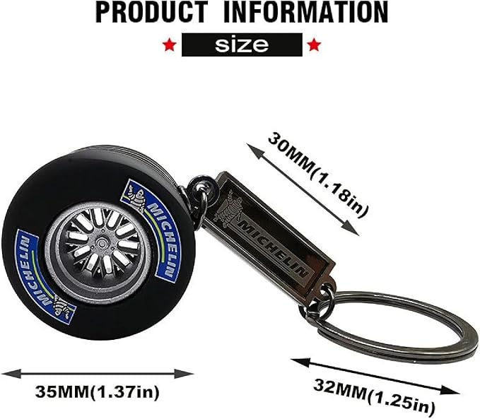F1 Style Tyre Keychain