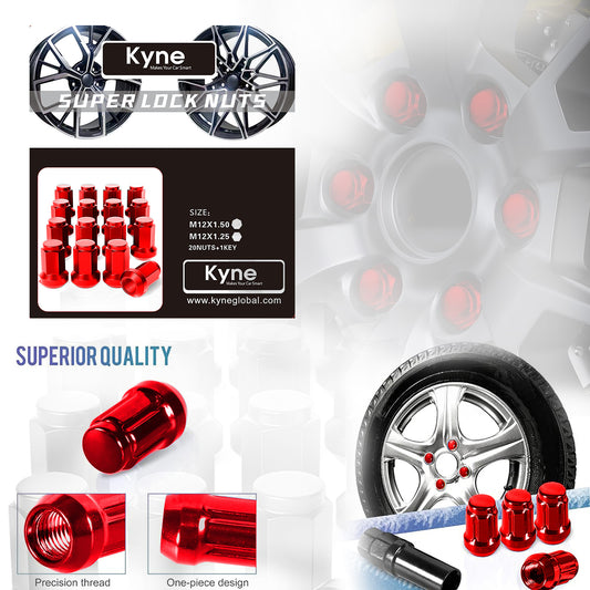 Anti-Theft Lug Nut Lock Set of 20 Pcs