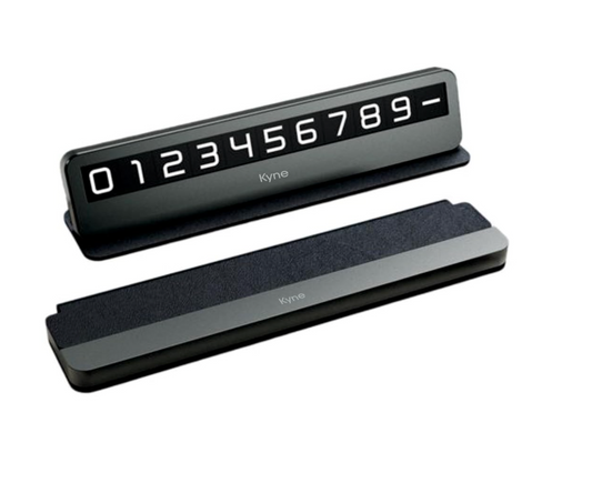 Magnetic Temporary Parking Phone Number Display