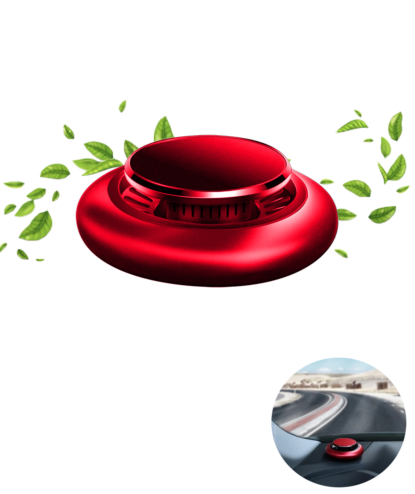 Premium Car Dashboard Perfume – Round Shape