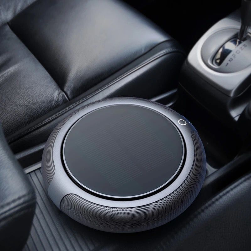 Solar-Powered Circular Car Air Purifier