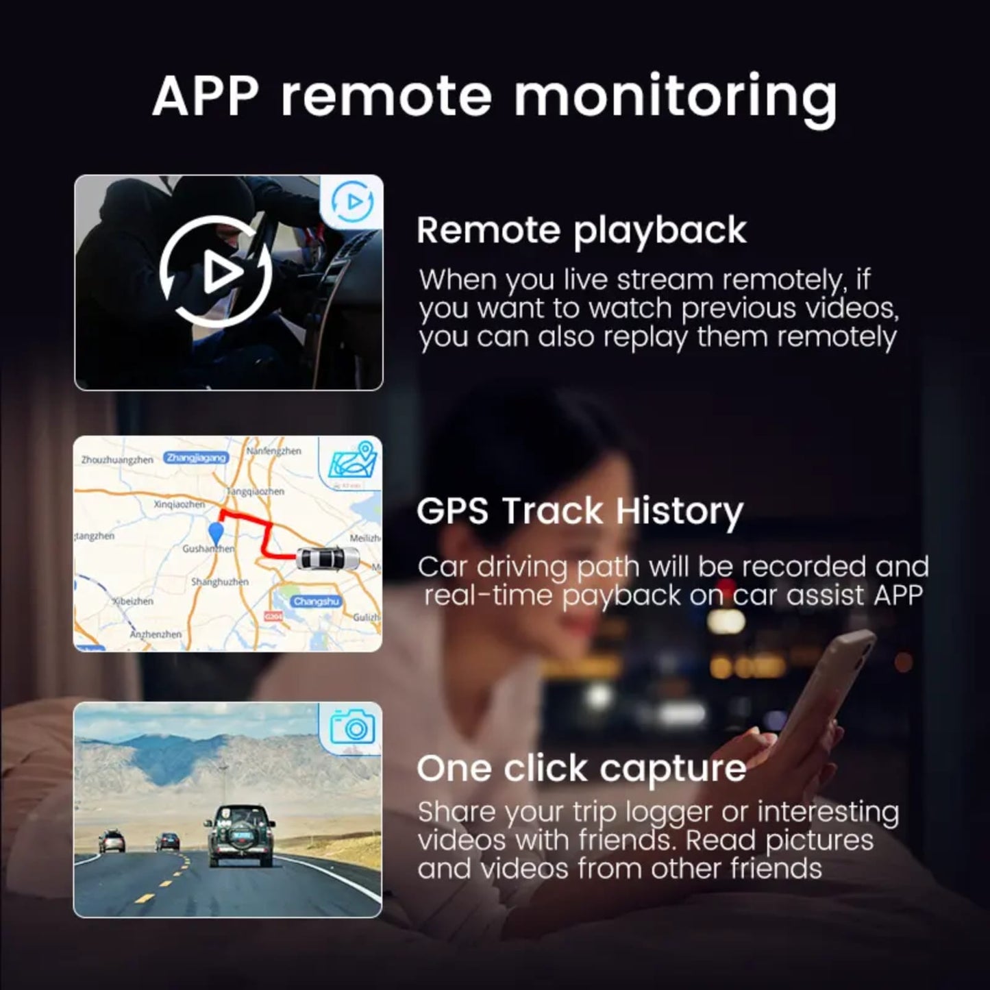 KYNE Car DVR Recorder — HD 2K Front + HD Rear