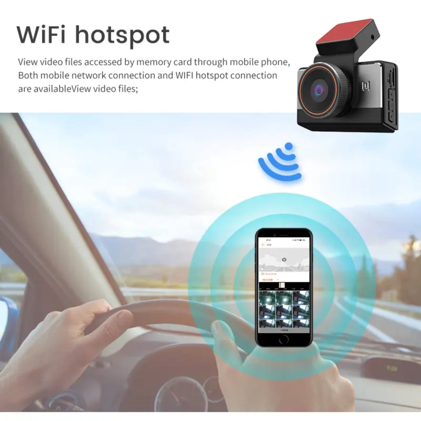 KYNE Car DVR Recorder — HD 2K Front + HD Rear