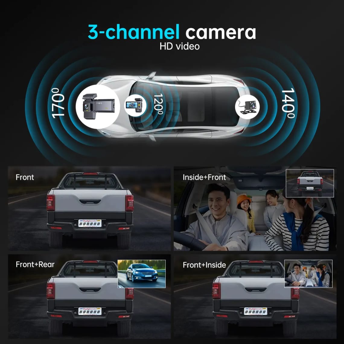KYNE 4K Car DVR — Front 4K + Multi-Camera Support | Wi-Fi | GPS | Superior Night Vision