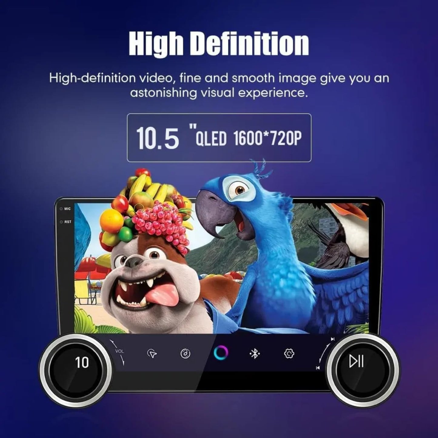 KYNE 10.1" Knob-Control Car Head Unit — Wireless CarPlay & Android Auto | GPS | Wi-Fi