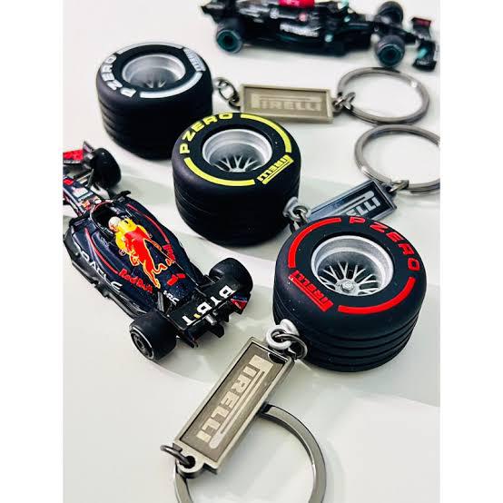 F1 Style Tyre Keychain