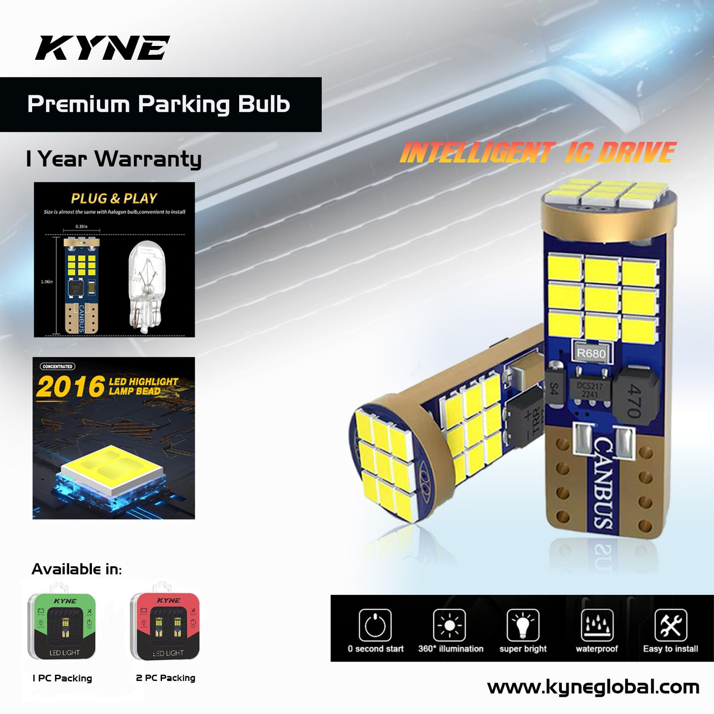 Car Parking Bulb (1 YEAR WARRANTY)