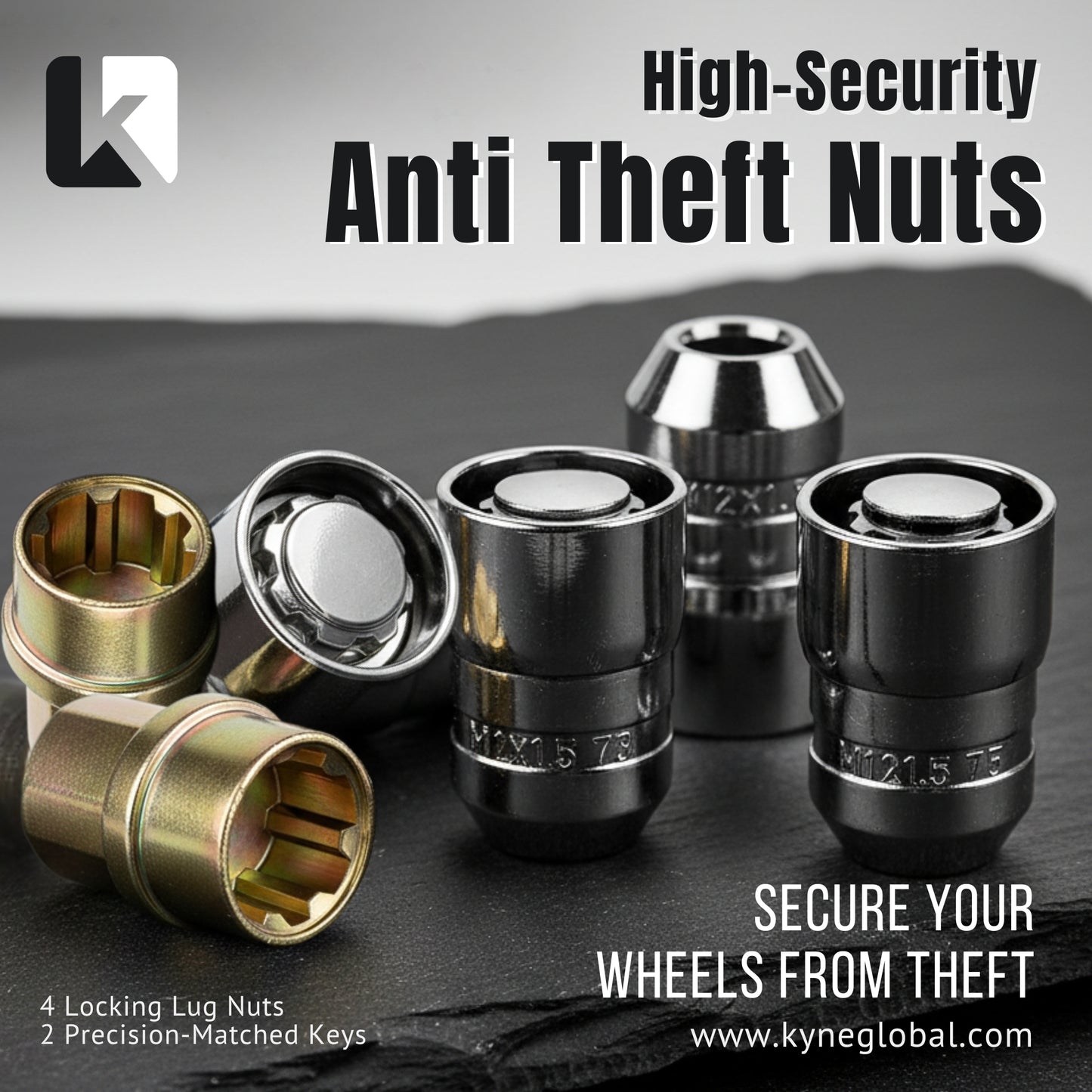 Anti theft Lug nut lock