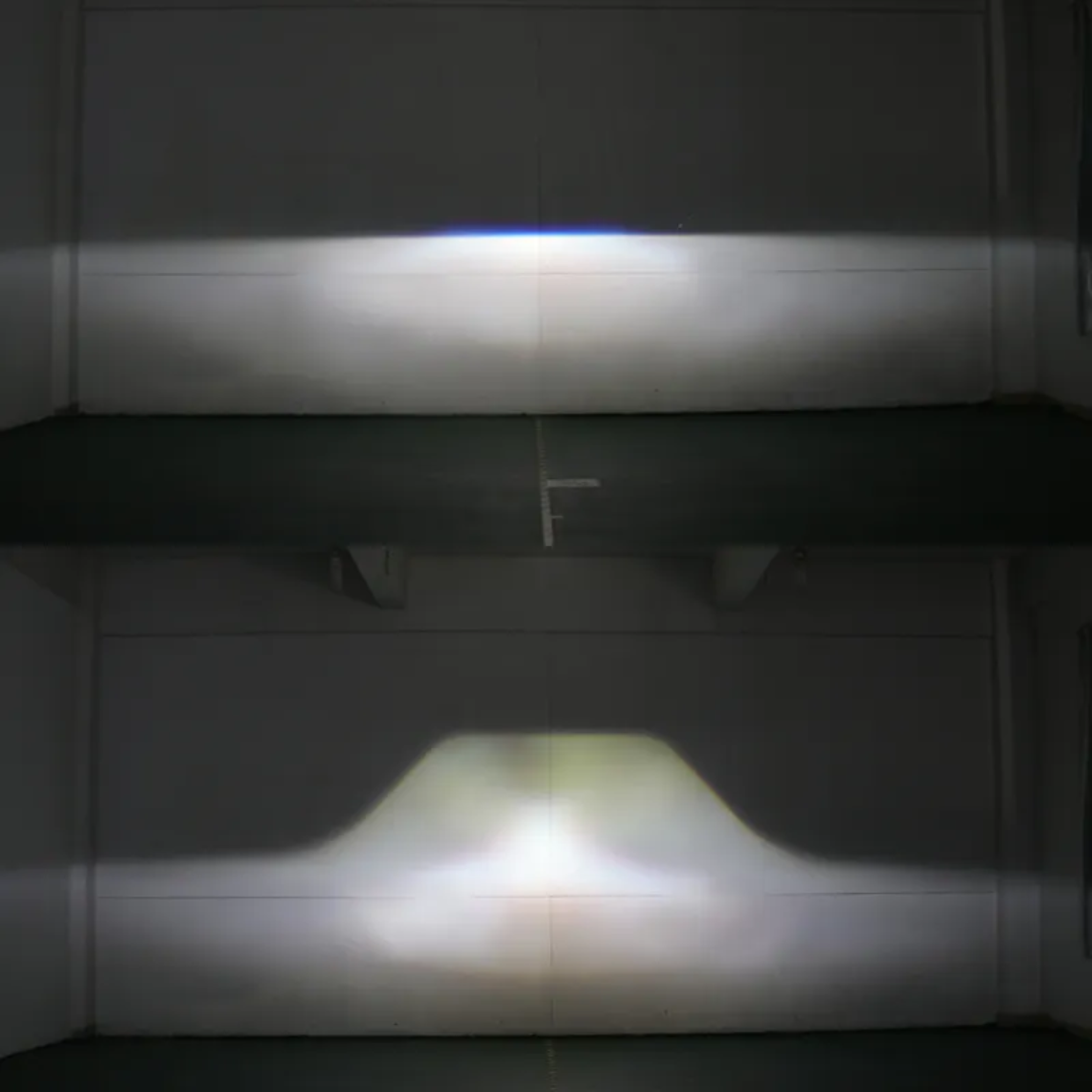 Car Fog Lamp Projectors Light Range 200 Mtr Throw Approx For Any Car With 3" Space (White, Pair)