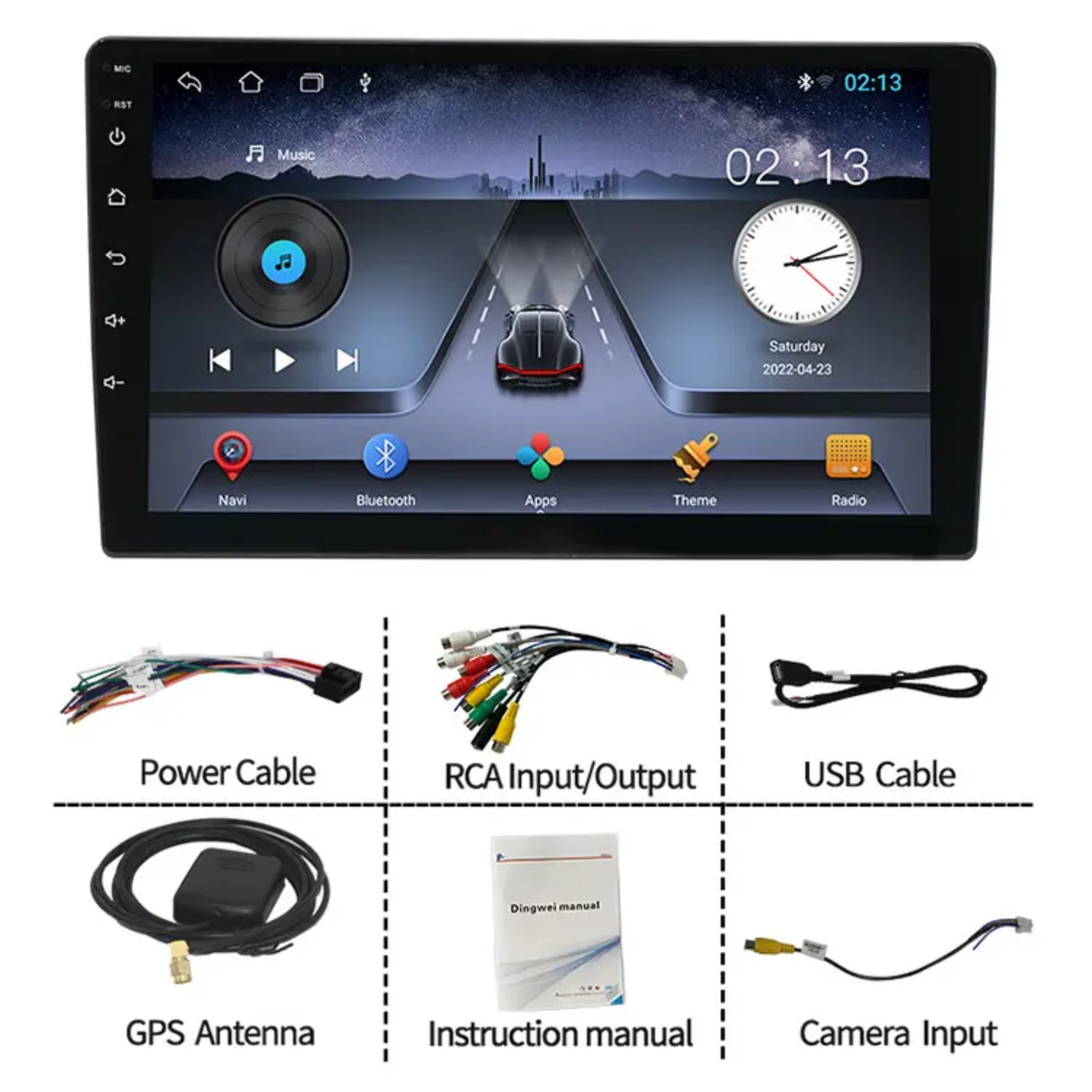 KYNE 9-Inch Android Double Din Car Player (HD )
