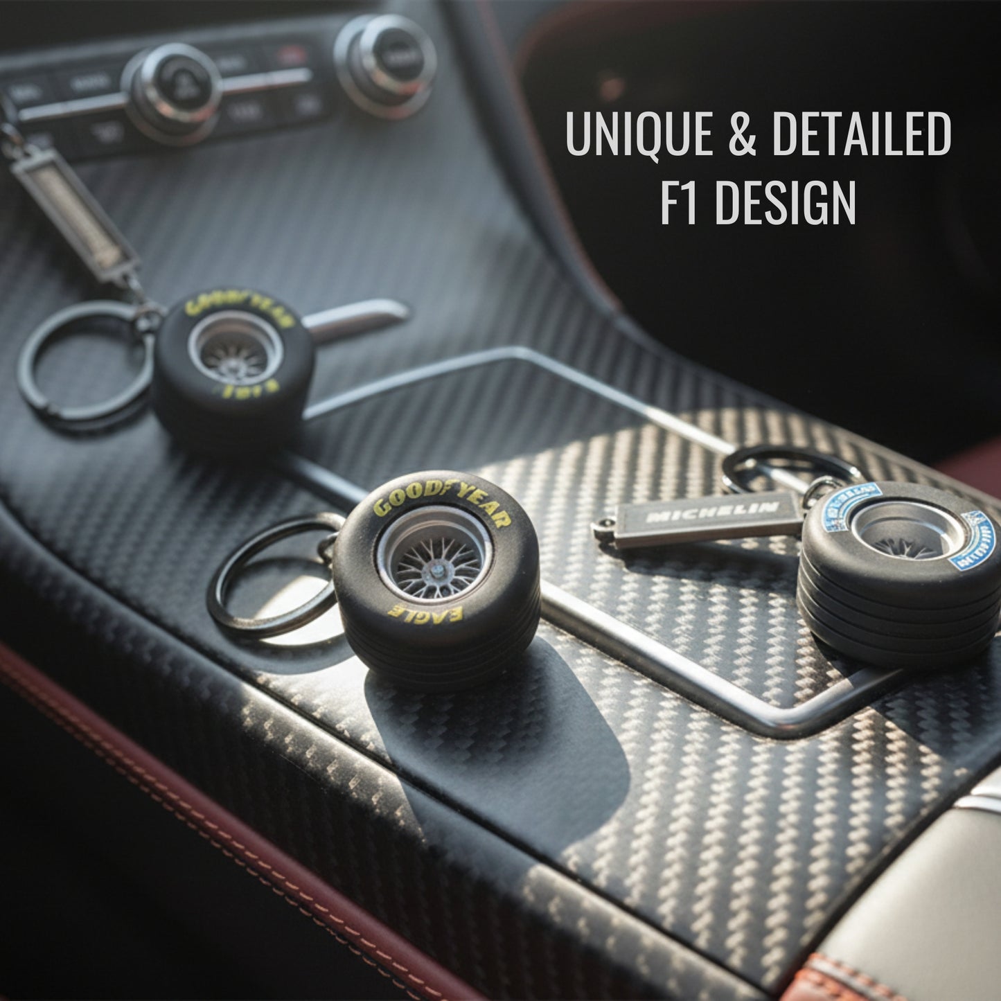 F1 Style Tyre Keychain