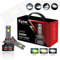 KYNE 240W Tri-Colour LED Headlight Bulbs – H8 Socket, IP65 Waterproof