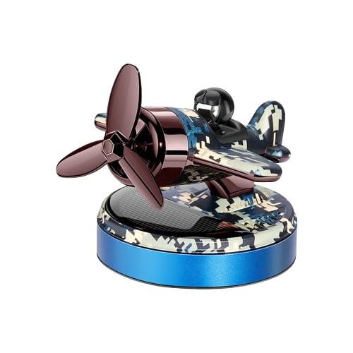 Rotating Solar Aeroplane Perfume dashboard air freshner, Dashboard Aeromatic Charm, Grey Base