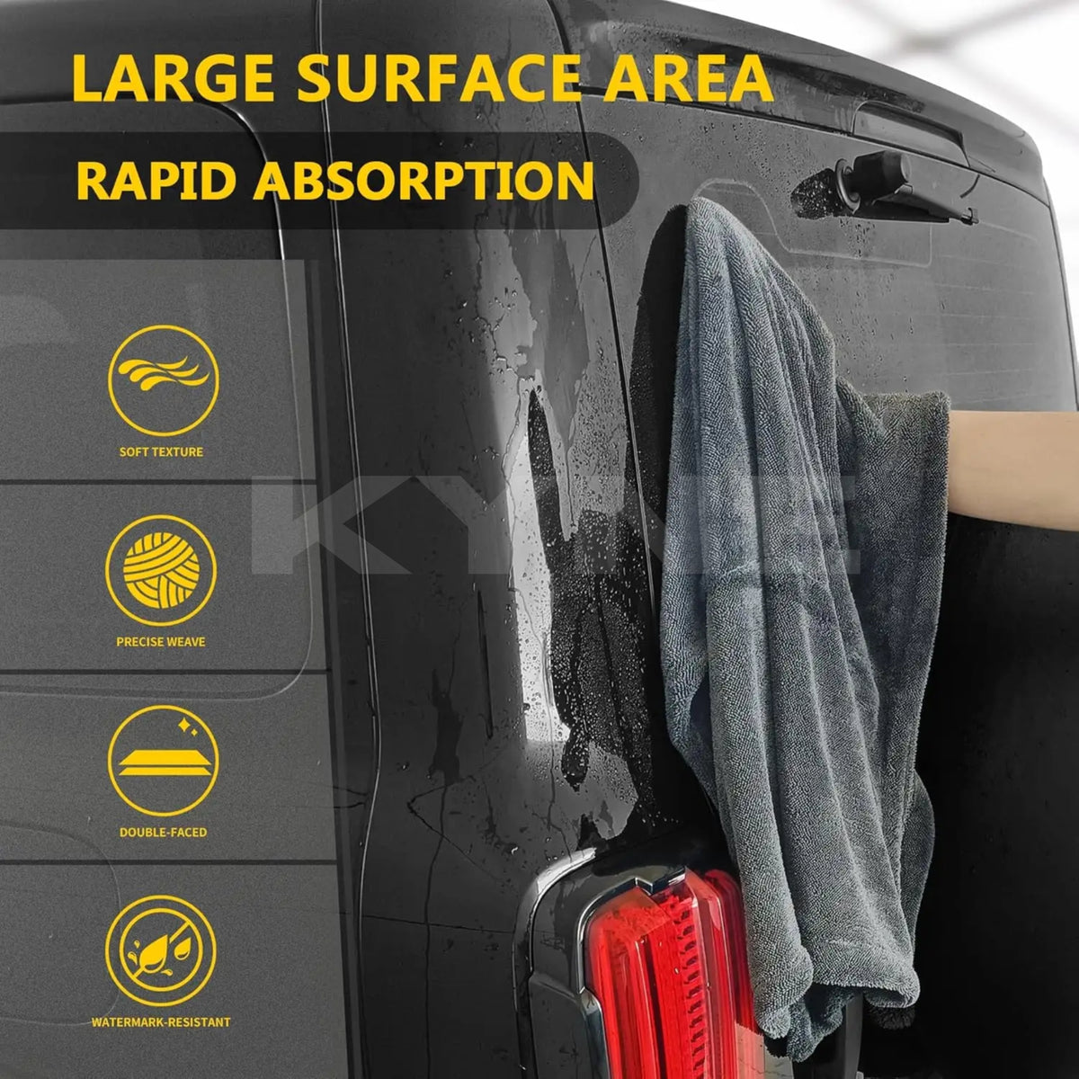1200 GSM Premium Microfiber Cloth for Car Care