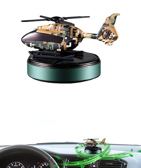 Rotating Solar-Powered Helicoptor perfume for Dashboard, Stylish Dashboard Freshner