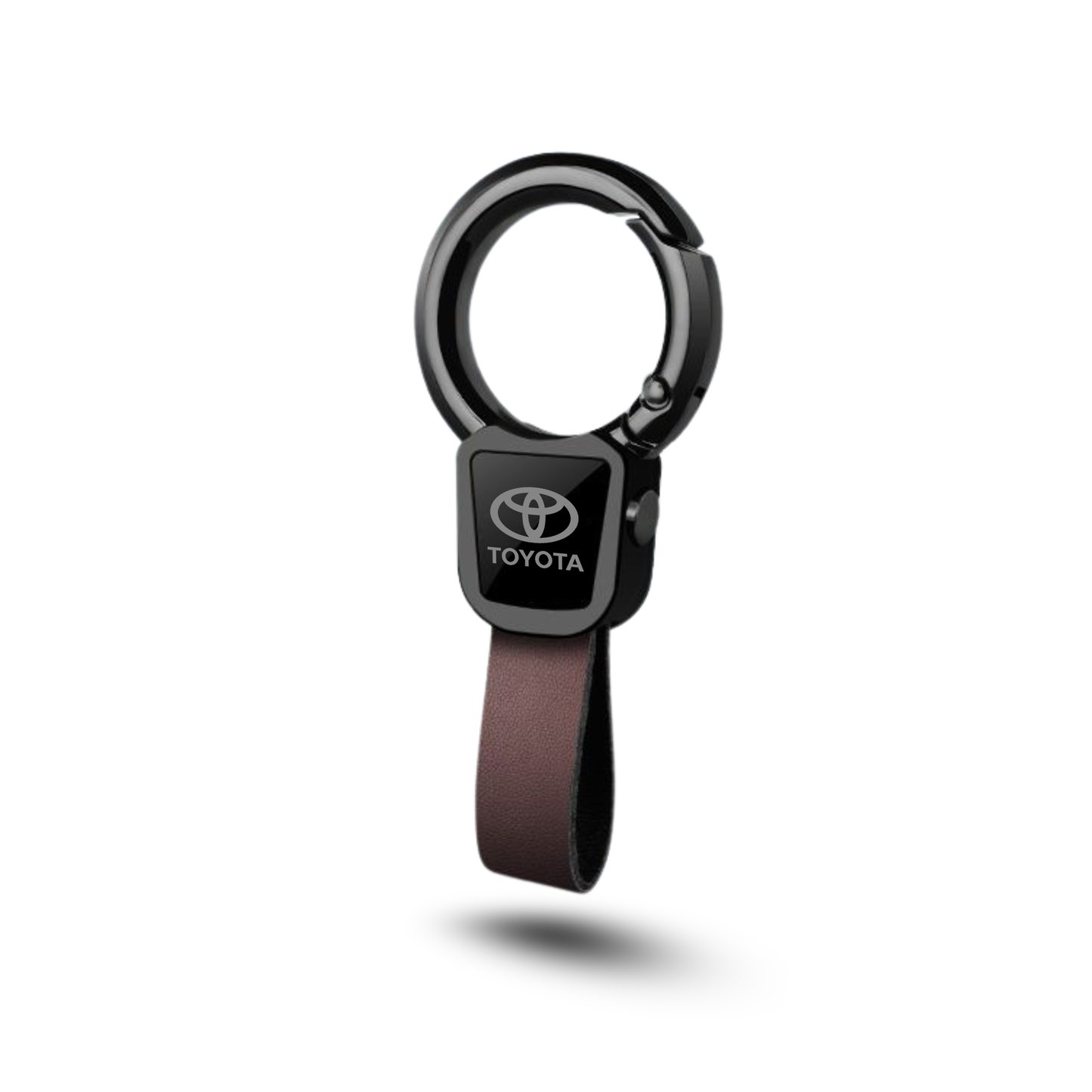 Premium Metal Car Keychain with Leather Strap