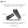 Magnetic Temporary Parking Phone Number Display