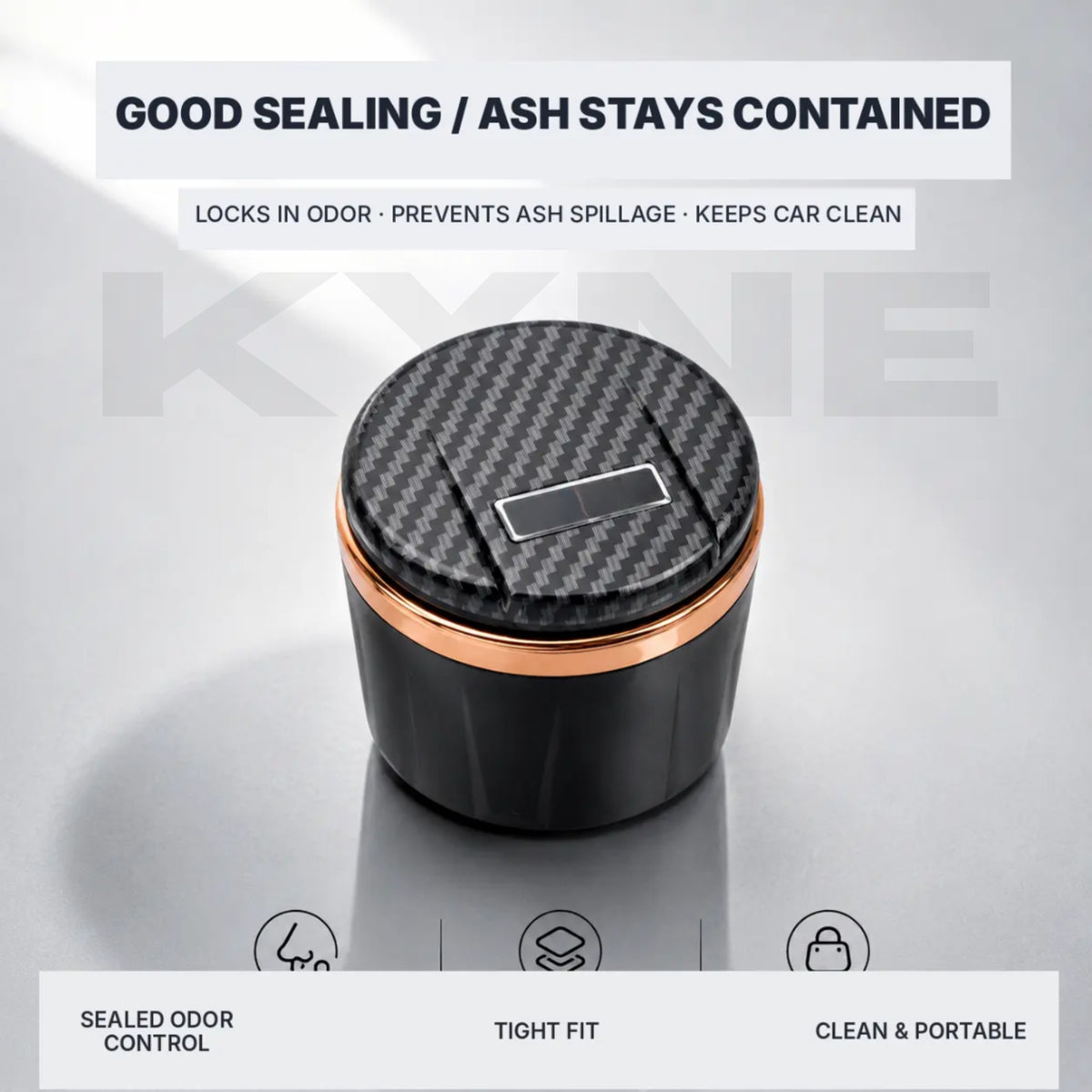 Ceramic Car Ashtray Carbon and Wooden Finish Touch (BMW,AUDI,MERCEDES,VOLVO,RANGE ROVER)