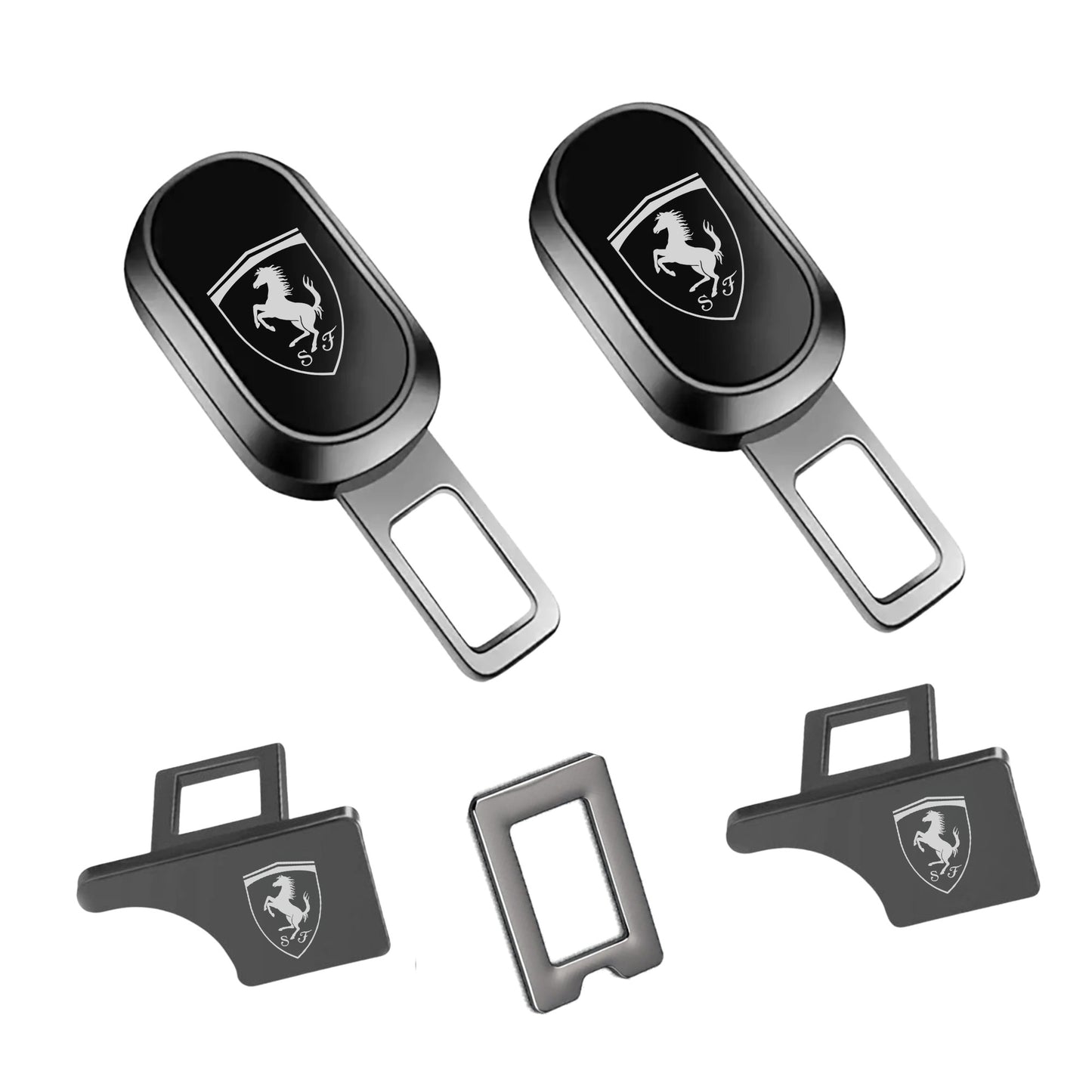 Premium Car Seat Belt Extender Clip - Universal Fit Metal Buckle with Custom Logo