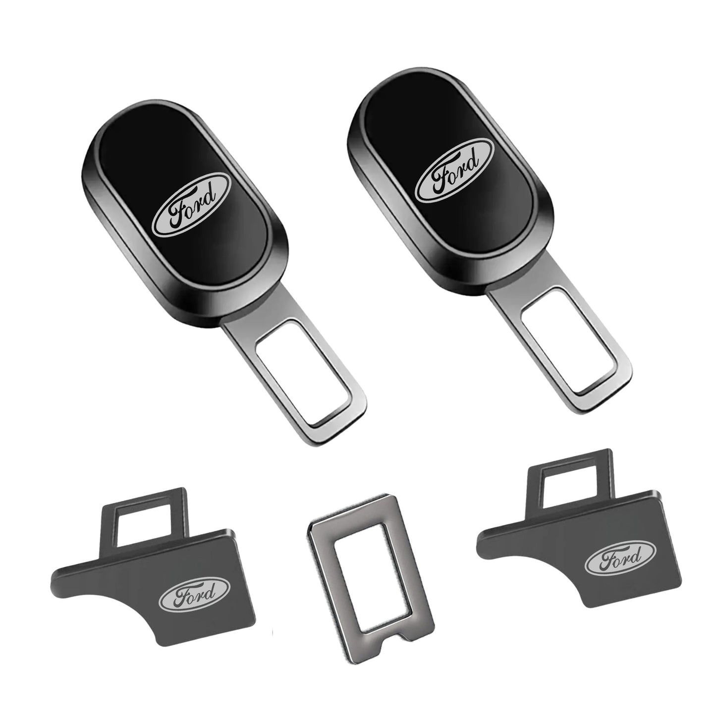 Premium Car Seat Belt Extender Clip - Universal Fit Metal Buckle with Custom Logo
