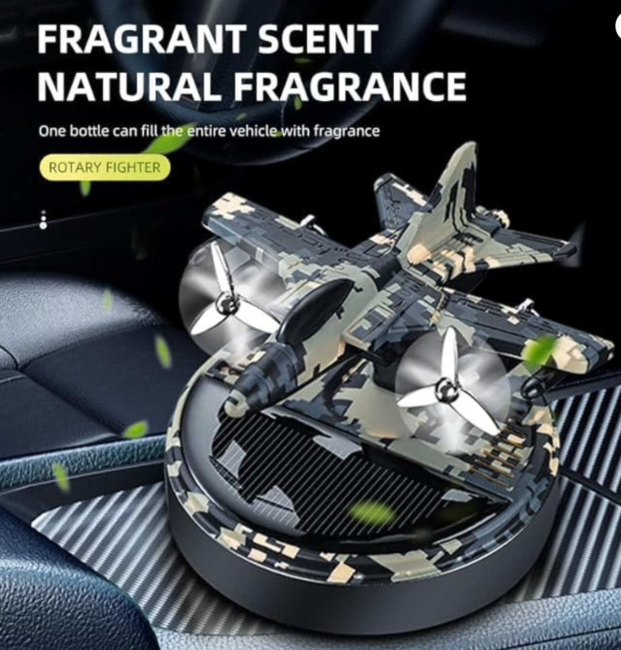 Military Aircraft Figurine Dashboard Perfume
