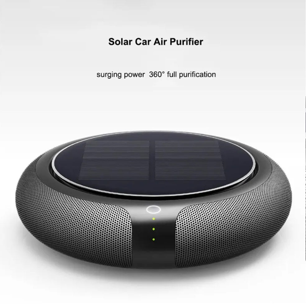 Solar-Powered HEPA Filter Car Air Purifier