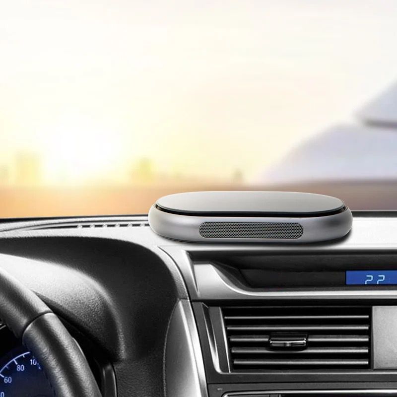 Solar-Powered Compact Car Air Purifier HEPA filtration system