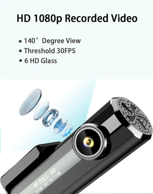 Dash Cam 2K Front and Rear 1080P, Built-in WiFi GPS for Cars Smart app Control (1 YEAR WARRANTY)