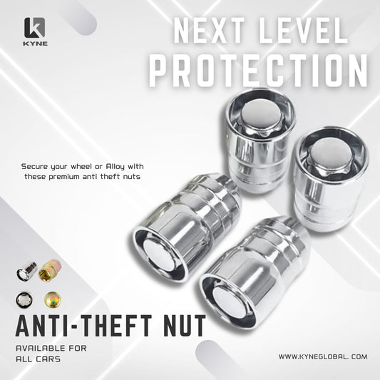 Anti Theft Nut Lock with Double thief Protection For Cars, Thread size ,Specially engineered locking mechanism