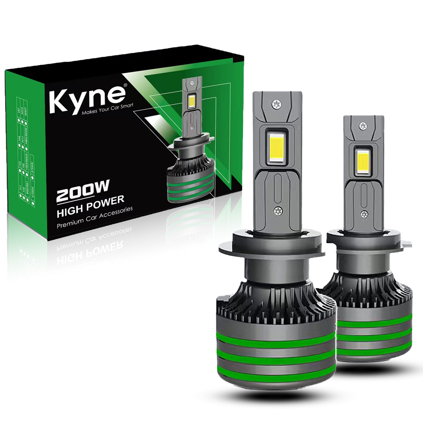 200W LED Headlight Bulbs - High Power Premium with 3-Year Warranty