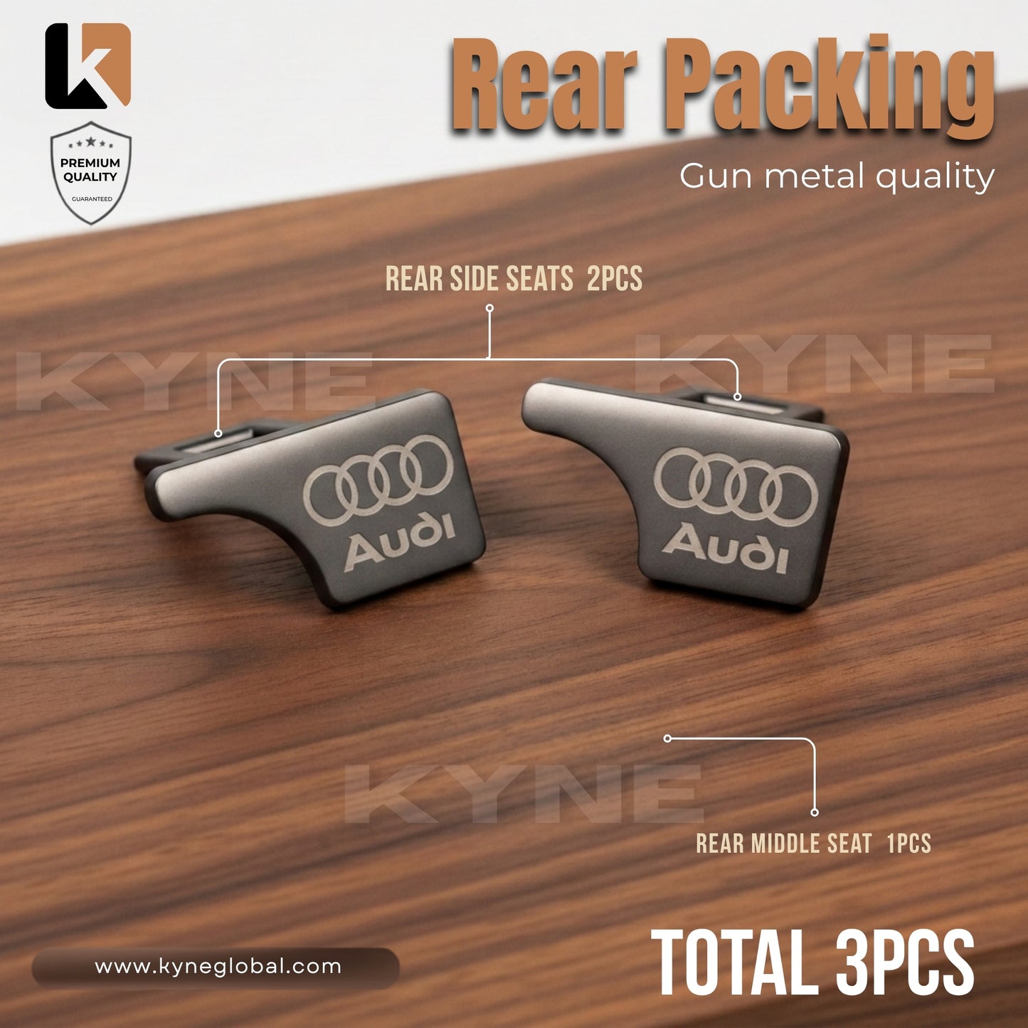 Premium Car Seat Belt Extender Clip - Universal Fit Metal Buckle with Custom Logo