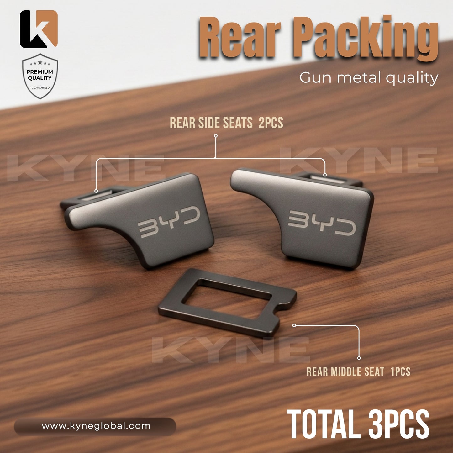 Premium Car Seat Belt Extender Clip - Universal Fit Metal Buckle with Custom Logo