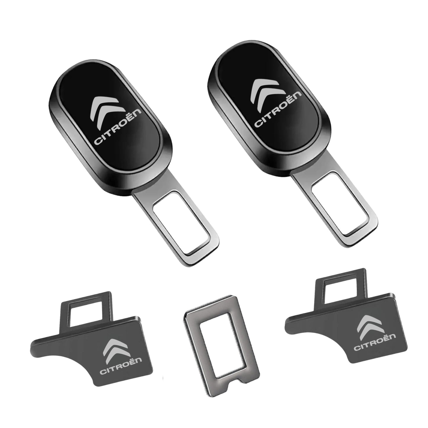 Premium Car Seat Belt Extender Clip - Universal Fit Metal Buckle with Custom Logo