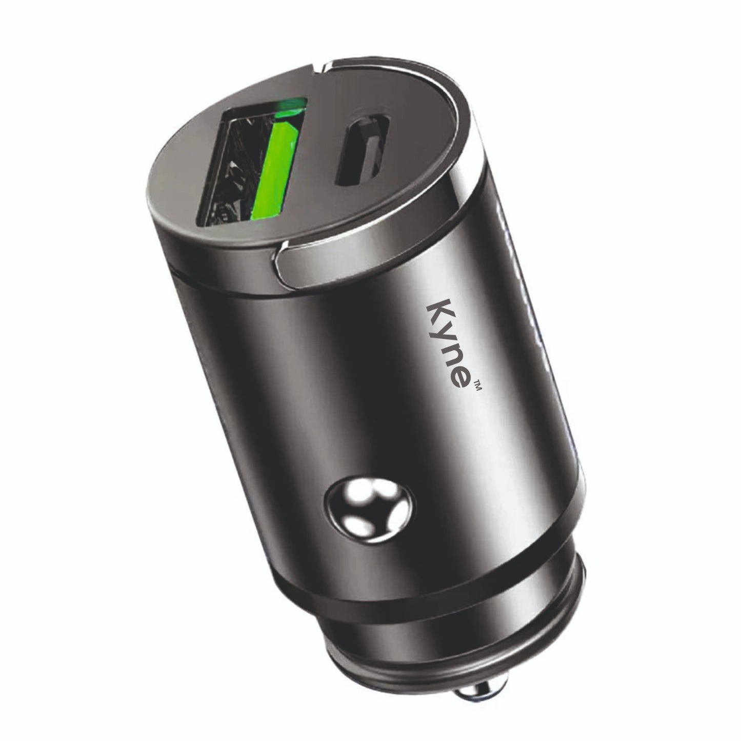 Mini PD Car Charger - Super Fast Dual Port (Type-C &amp; USB-A)