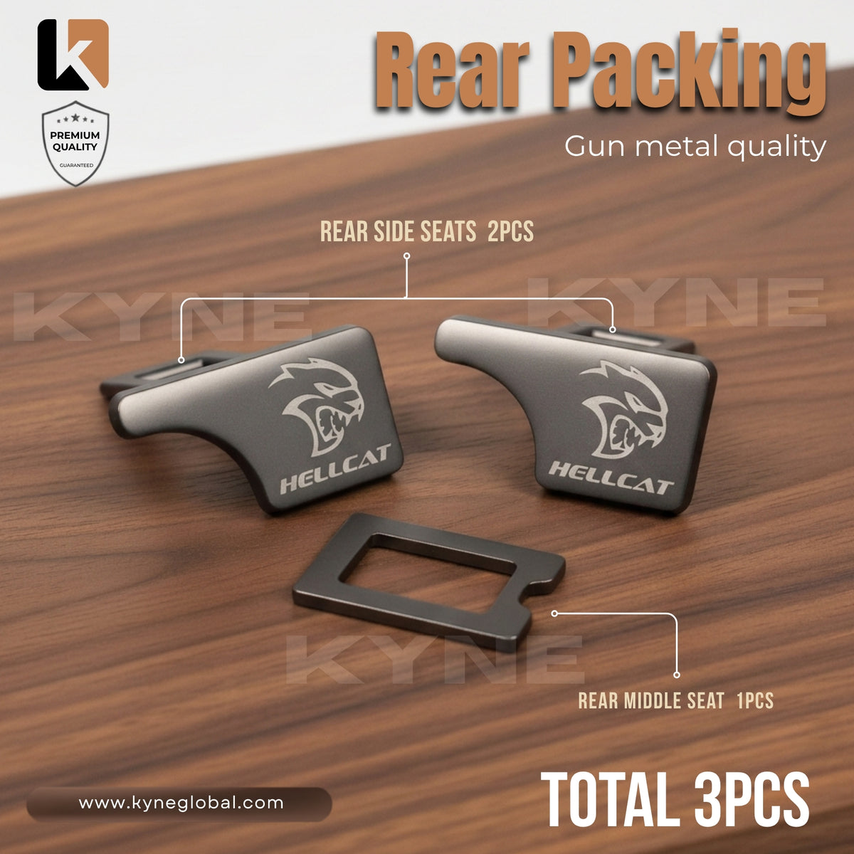 Premium Car Seat Belt Extender Clip - Universal Fit Metal Buckle with Custom Logo