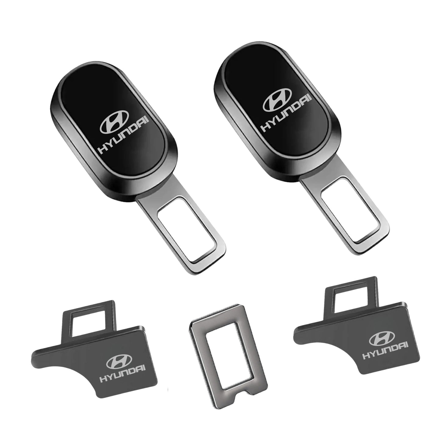 Premium Car Seat Belt Extender Clip - Universal Fit Metal Buckle with Custom Logo