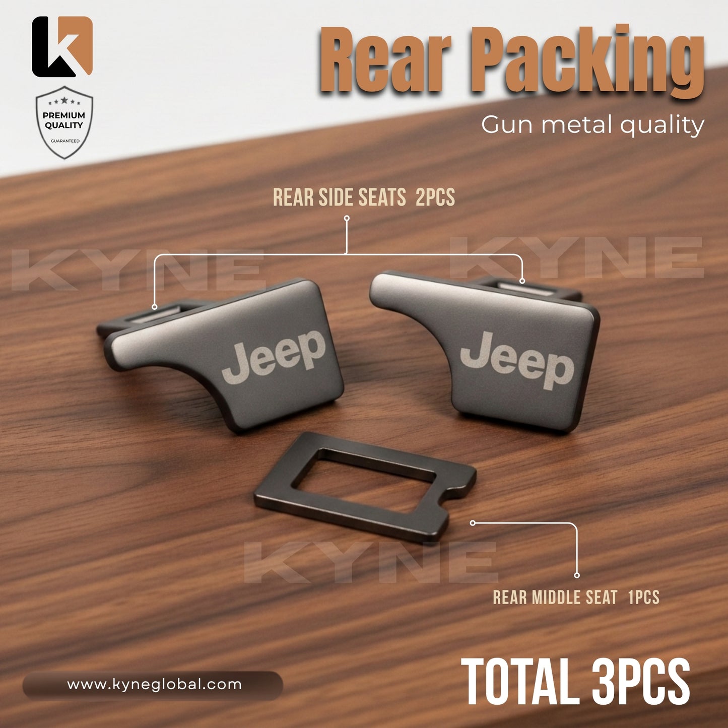 Premium Car Seat Belt Extender Clip - Universal Fit Metal Buckle with Custom Logo