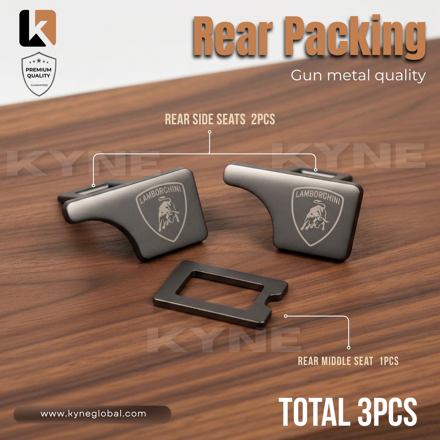 Premium Car Seat Belt Extender Clip - Universal Fit Metal Buckle with Custom Logo