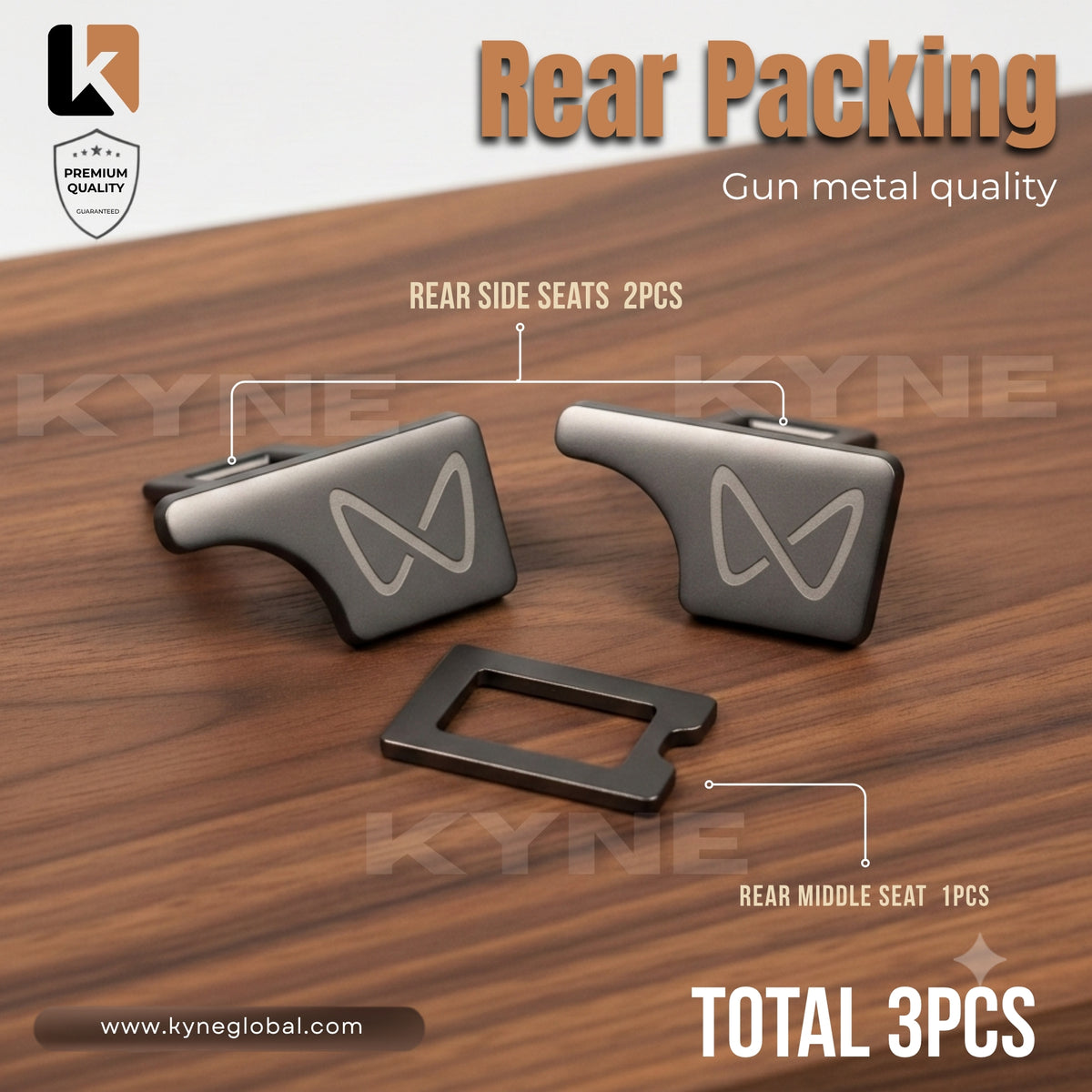 Premium Car Seat Belt Extender Clip - Universal Fit Metal Buckle with Custom Logo