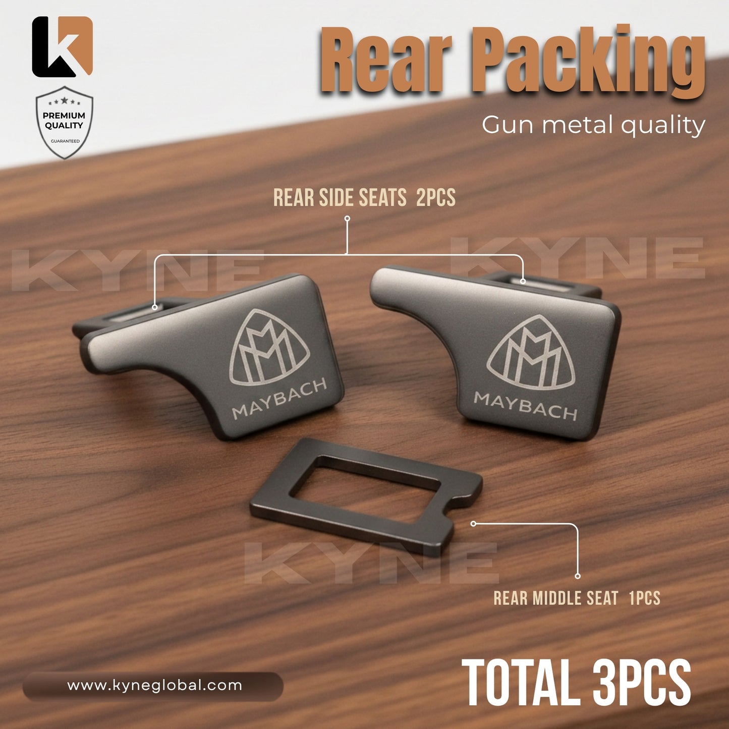 Premium Car Seat Belt Extender Clip - Universal Fit Metal Buckle with Custom Logo