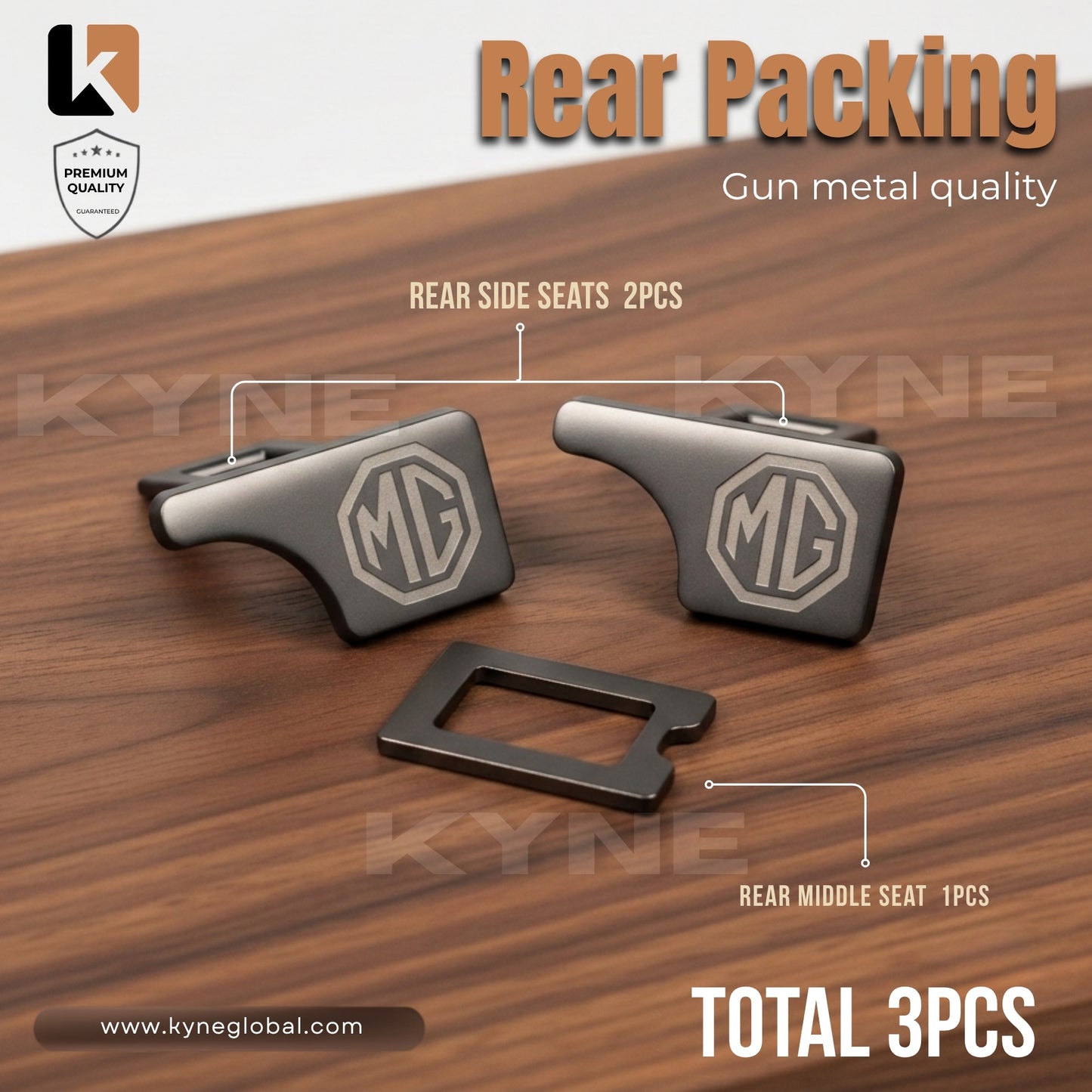Premium Car Seat Belt Extender Clip - Universal Fit Metal Buckle with Custom Logo