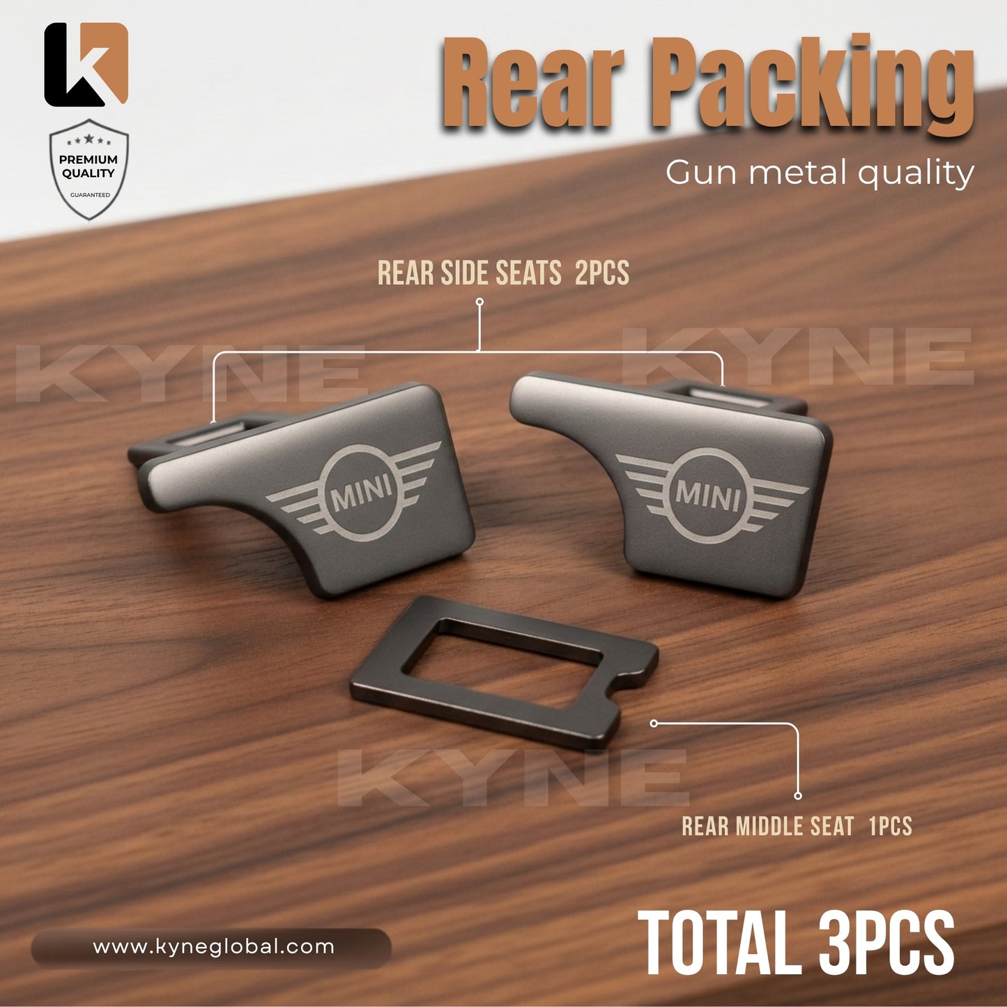 Premium Car Seat Belt Extender Clip - Universal Fit Metal Buckle with Custom Logo