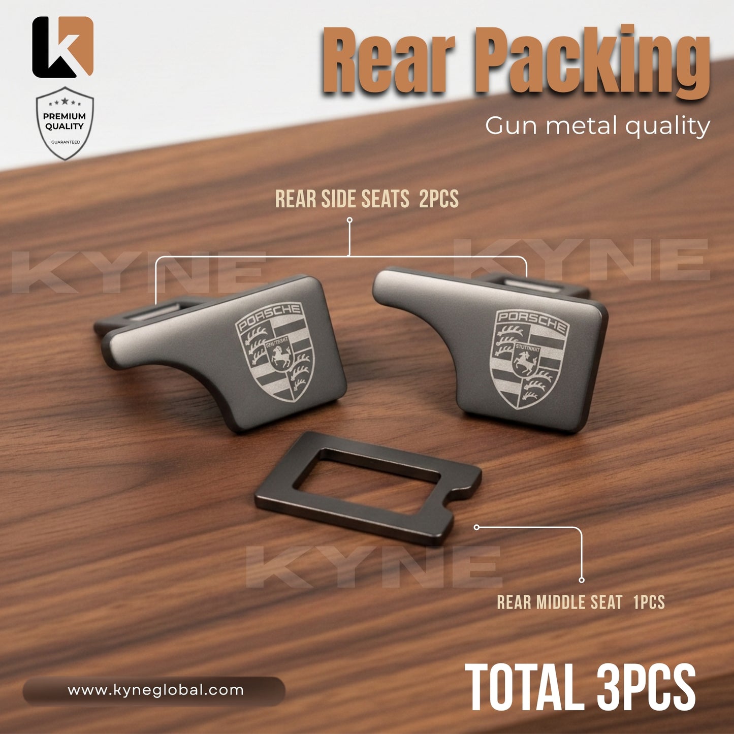 Premium Car Seat Belt Extender Clip - Universal Fit Metal Buckle with Custom Logo