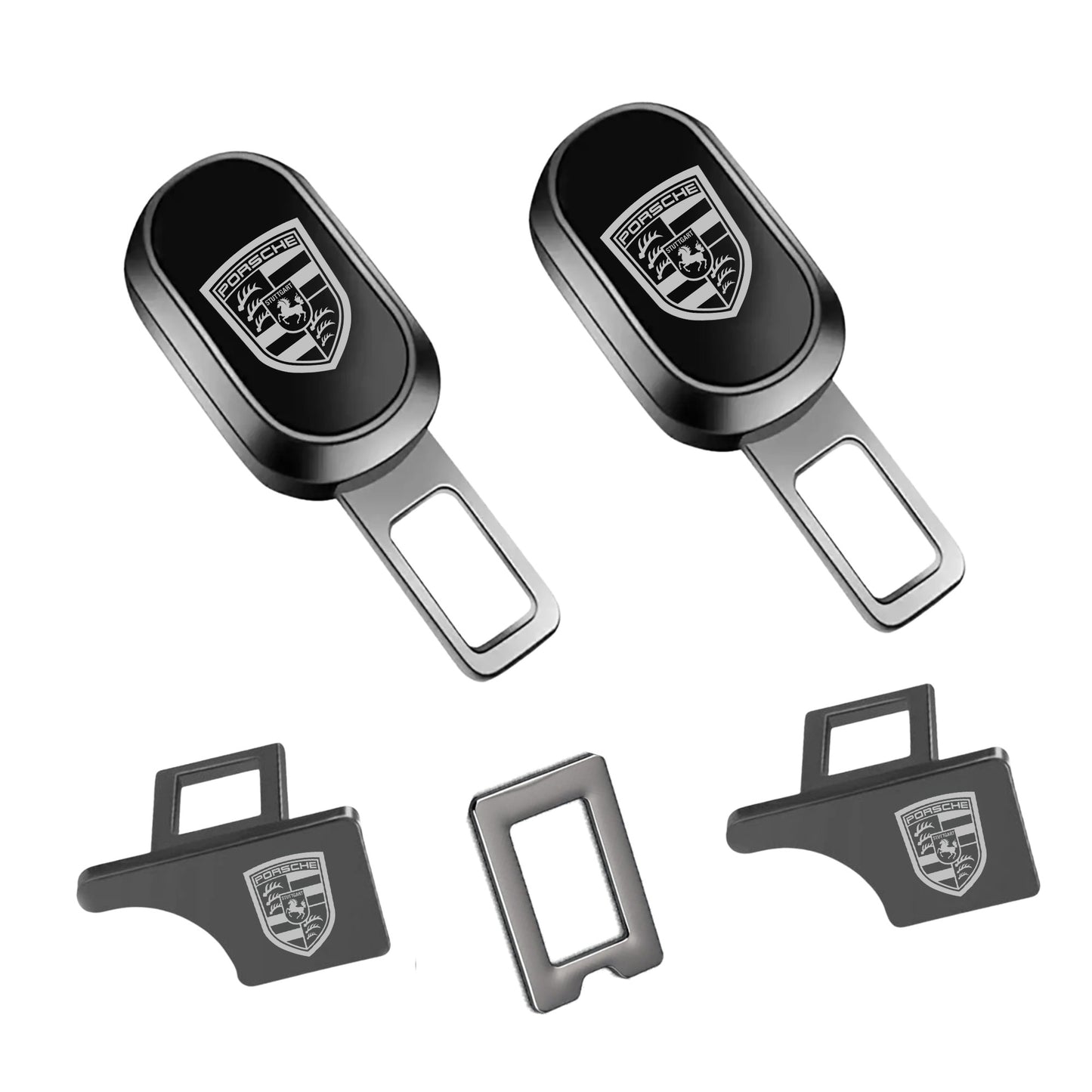 Premium Car Seat Belt Extender Clip - Universal Fit Metal Buckle with Custom Logo