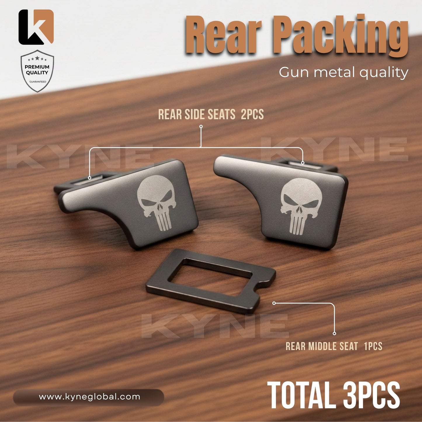 Premium Car Seat Belt Extender Clip - Universal Fit Metal Buckle with Custom Logo