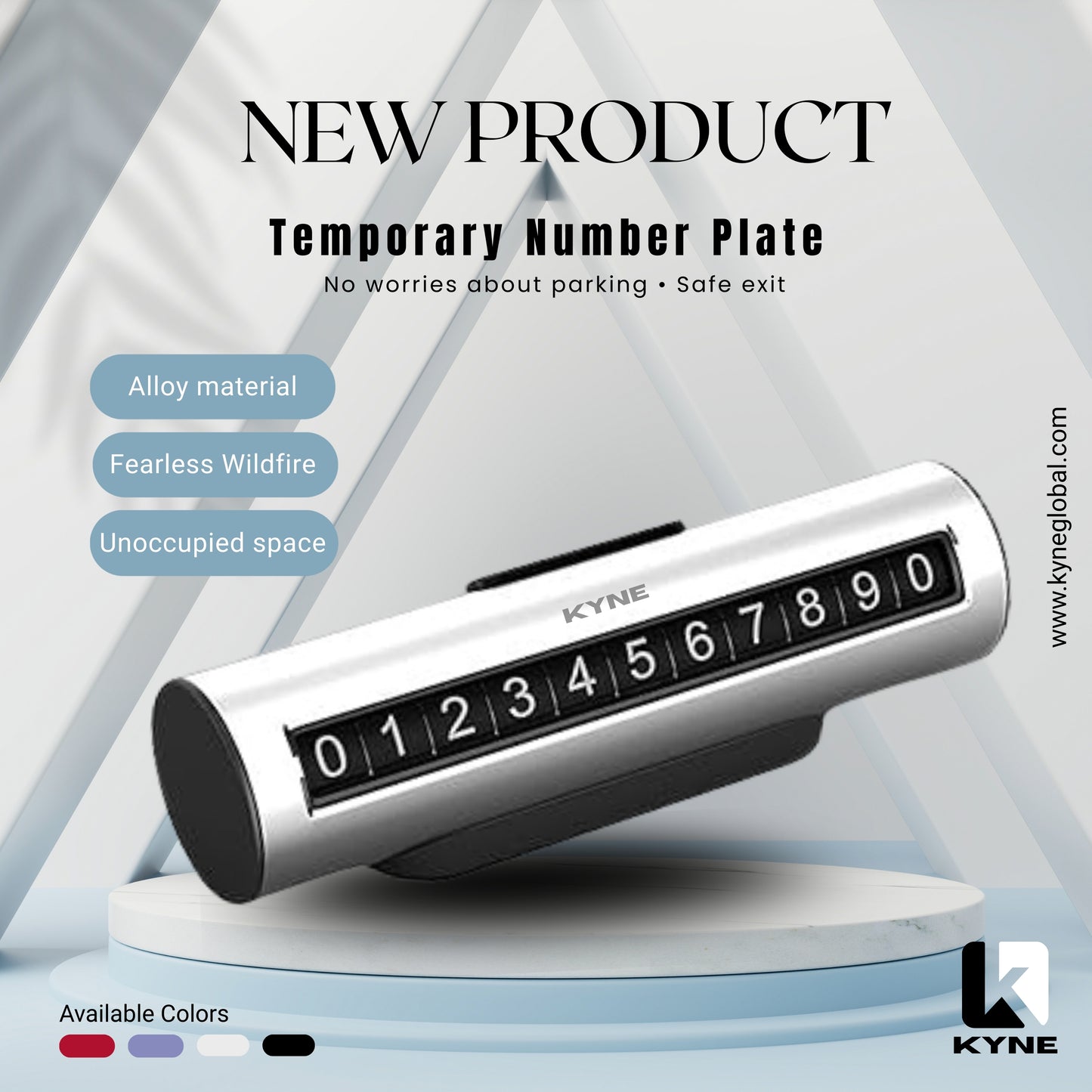 Car Phone Number Display Card