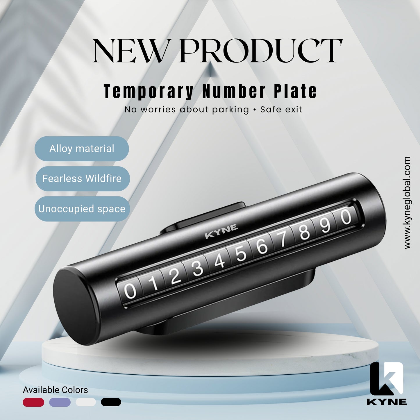 Car Phone Number Display Card