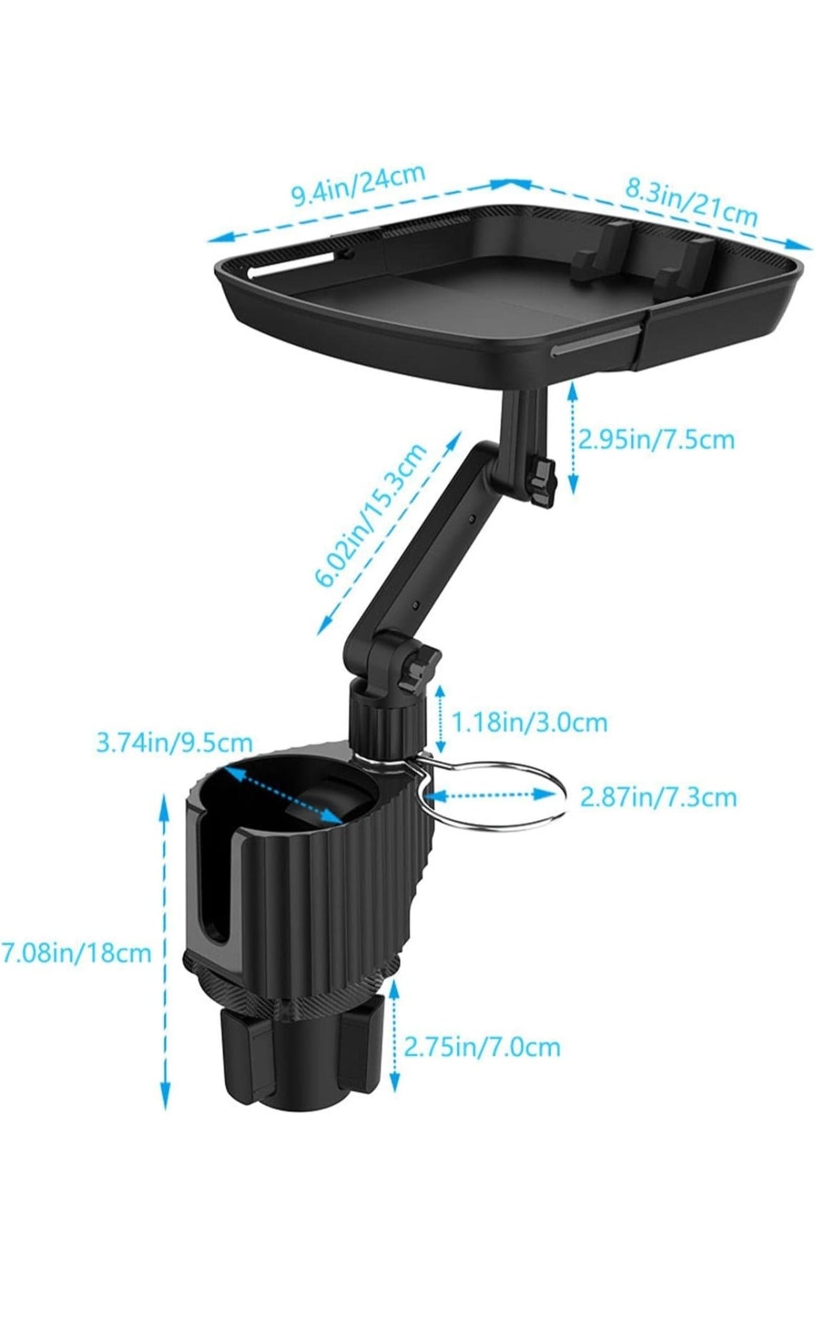 Vehicle Folding Tray Bracket with Cup Holder