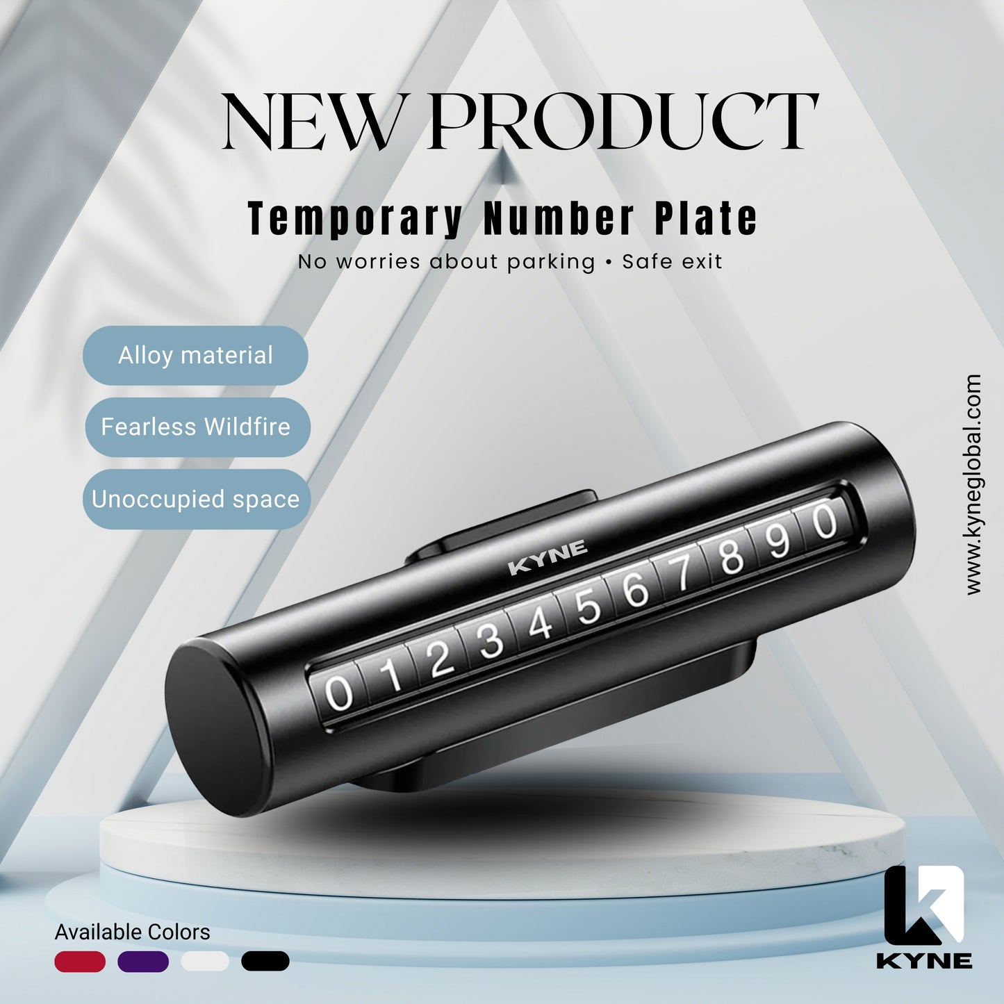 Car Phone Number Display Card